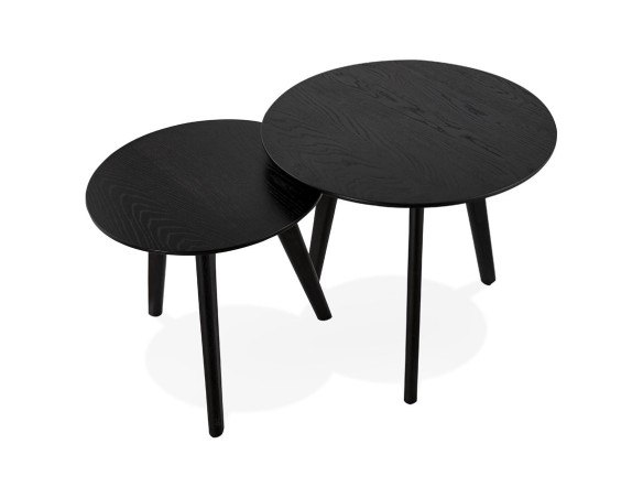 Tables gigognes ronde GABY noires