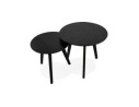 Tables gigognes ronde GABY noires