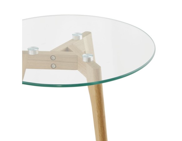 Tables gigognes ronde LOVYOU en verre