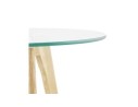Tables gigognes ronde LOVYOU en verre