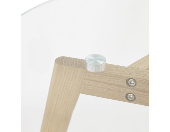 Tables gigognes ronde LOVYOU en verre
