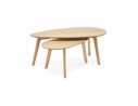 Tables gigognes design STOKOLM en bois finition naturelle