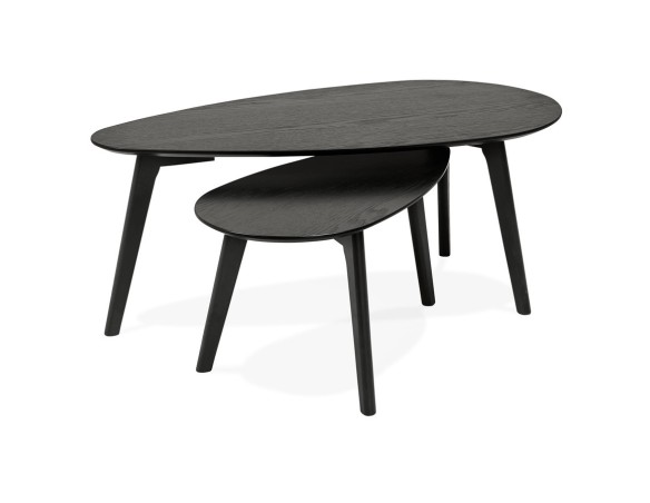 CT00670BL 5420072063805 Tables gigognes design STOKOLM en bois noir