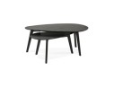 Tables gigognes design STOKOLM en bois noir