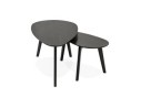 Tables gigognes design STOKOLM en bois noir