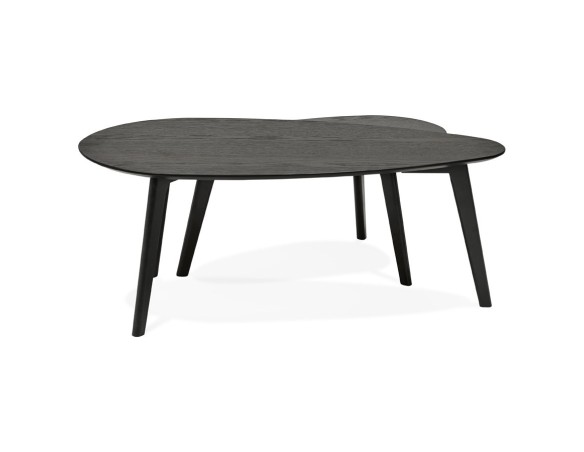 Tables gigognes design STOKOLM en bois noir