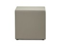 Pouf CUBE de salon en matière synthétique grise