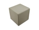Pouf CUBE de salon en matière synthétique grise