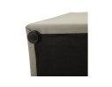 Pouf CUBE de salon en matière synthétique grise