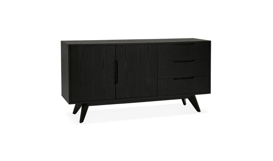 OA00420BL 5420072062396 Bahut design PORTOBELLO en bois finition Frêne noir OA00420BL 5420072062396 Bahut design PORTOBELLO en bois finition Frêne noir