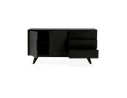 Bahut design PORTOBELLO en bois finition Frêne noir