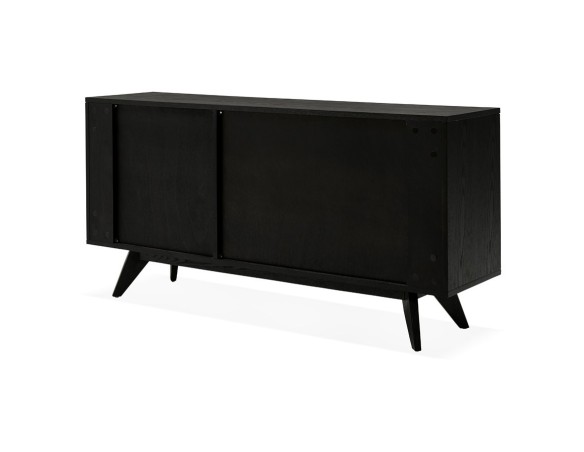 Bahut design PORTOBELLO en bois finition Frêne noir