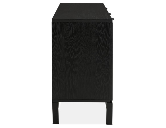 Bahut design HIPPIE en bois noir