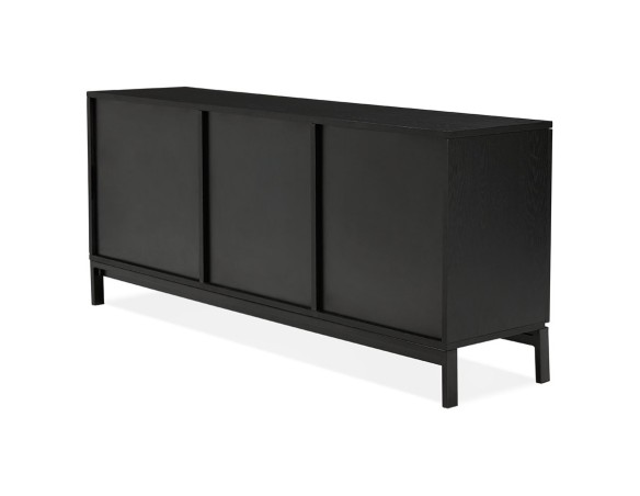Bahut design HIPPIE en bois noir