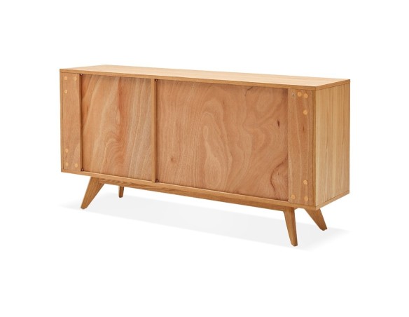Bahut design PORTOBELLO en bois finition naturelle