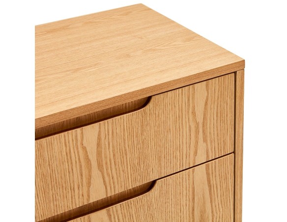 Bahut design PORTOBELLO en bois finition naturelle