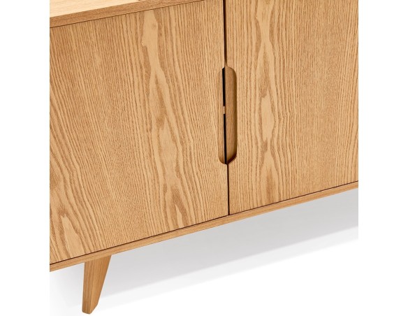 Bahut design PORTOBELLO en bois finition naturelle