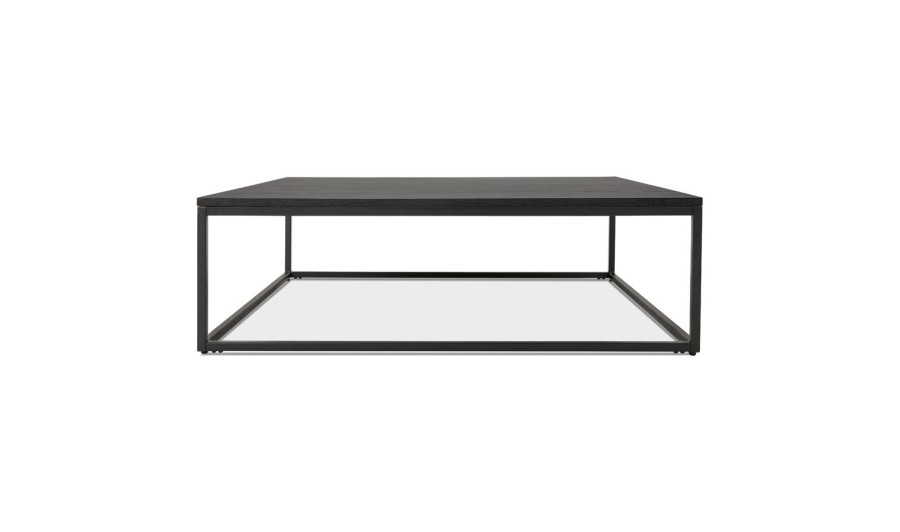 TT00100BL 5420072087085 Grande table basse style industriel TRIBECA en bois et métal noir