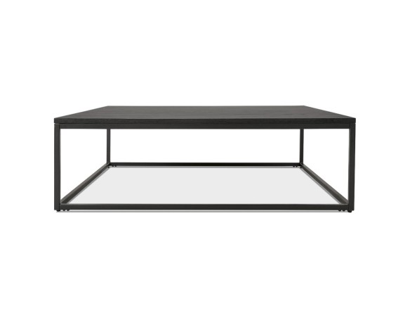 TT00100BL 5420072087085 Grande table basse style industriel TRIBECA en bois et métal noir