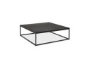 Grande table basse style industriel TRIBECA en bois et métal noir