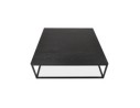 Grande table basse style industriel TRIBECA en bois et métal noir