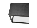 Grande table basse style industriel TRIBECA en bois et métal noir