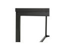 Grande table basse style industriel TRIBECA en bois et métal noir