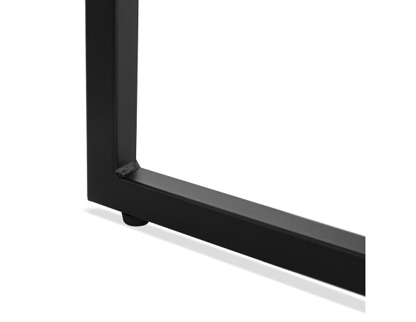 Grande table basse style industriel TRIBECA en bois et métal noir