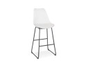 BS04590WHBL 5404028301784 Tabouret de bar CHOKO blanc et pieds en métal noir