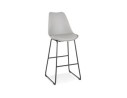 BS04610GRBL 5404028301821 Tabouret de bar CHOKO gris et pieds en métal noir