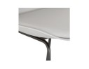 Tabouret de bar CHOKO gris et pieds en métal noir