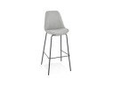 BS05130GRBL 5404028307809 Tabouret de bar ALOE en tissu gris avec pied en métal