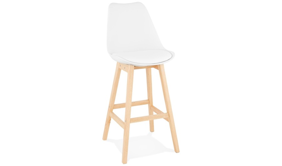 BS01870WHNA 5420072057859 Tabouret de bar CAMILA blanc style scandinave