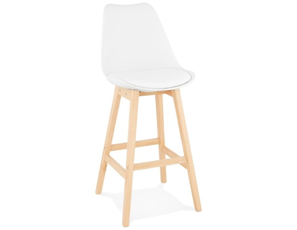 BS01870WHNA 5420072057859 Tabouret de bar CAMILA blanc style scandinave