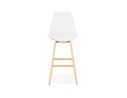 Tabouret de bar CAMILA blanc style scandinave