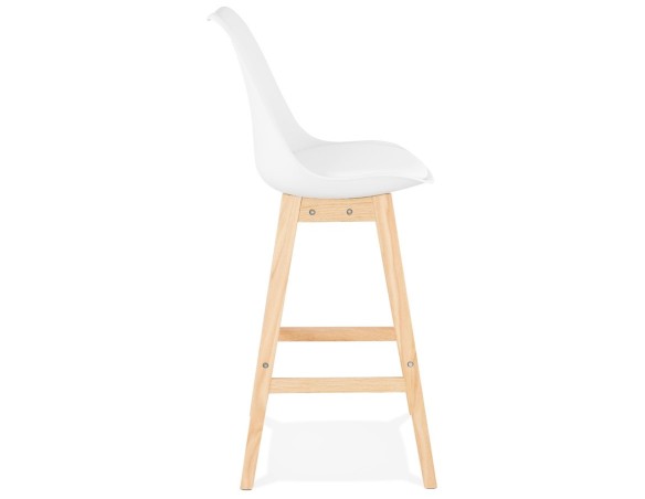 Tabouret de bar CAMILA blanc style scandinave
