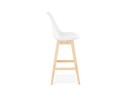 Tabouret de bar CAMILA blanc style scandinave