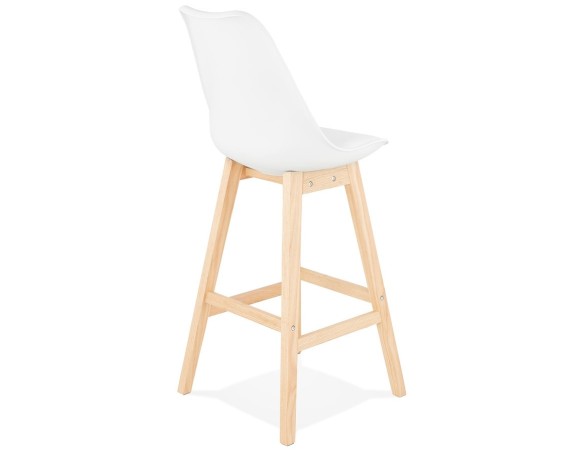 Tabouret de bar CAMILA blanc style scandinave