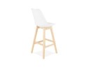 Tabouret de bar CAMILA blanc style scandinave