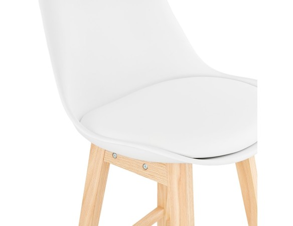 Tabouret de bar CAMILA blanc style scandinave