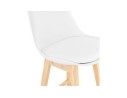 Tabouret de bar CAMILA blanc style scandinave