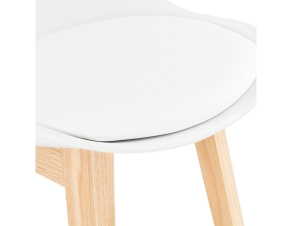 Tabouret de bar CAMILA blanc style scandinave