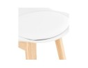 Tabouret de bar CAMILA blanc style scandinave