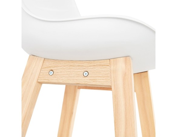 Tabouret de bar CAMILA blanc style scandinave