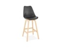 BS01880BLNA 5420072057873 Tabouret de bar CAMILA noir style scandinave