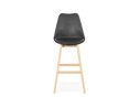 Tabouret de bar CAMILA noir style scandinave