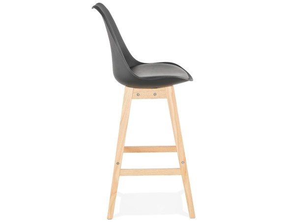 Tabouret de bar CAMILA noir style scandinave