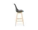 Tabouret de bar CAMILA noir style scandinave