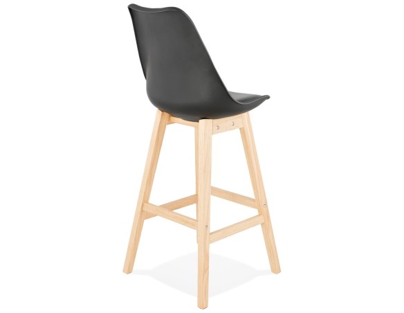 Tabouret de bar CAMILA noir style scandinave
