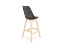 Tabouret de bar CAMILA noir style scandinave